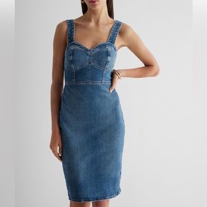 Express Denim Corset Dress